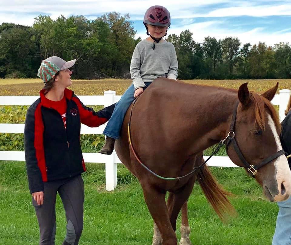 NKT boy riding horse