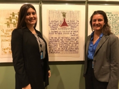 Valia and Emily at ECOSOC Youth Forum