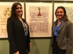 Valia and Emily at ECOSOC Youth Forum