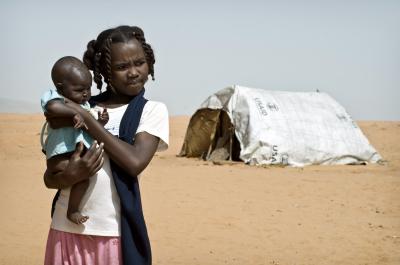 Child bride with her own child